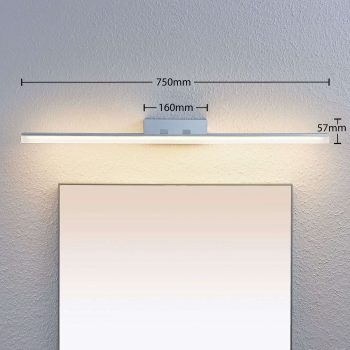 LED zrkadlová lampa Bernie, CCT, IP44, 75 cm - Image 2