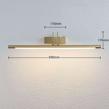 LED osvetlenie obrazu Mailine s vypínačom, mosadz - Image 2