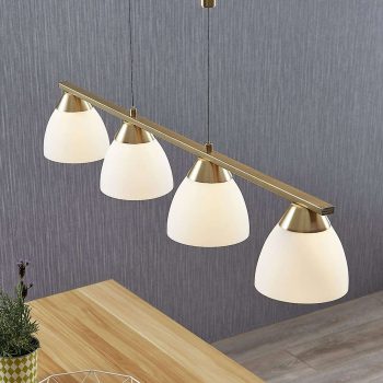 LED závesná lampa Cersei v medenej, matná