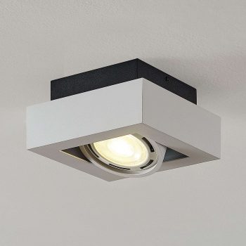 LED stropná lampa Ronka GU10, 1 svetlo, biela