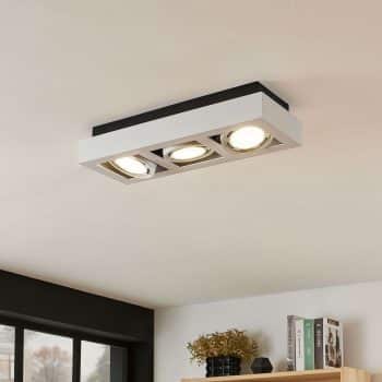 LED stropná lampa Ronka GU10, 3 svetlo, biela - Image 2