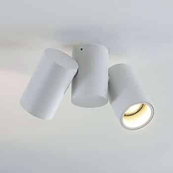 Stropná lampa Gesina, dve svetlá, biela
