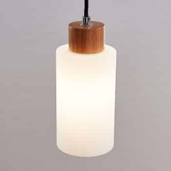 Lindby Nicus drevená závesná lampa jedno-plameňová