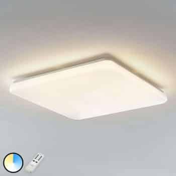 LED stropná lampa Indika, zmena farby CCT, štvorec