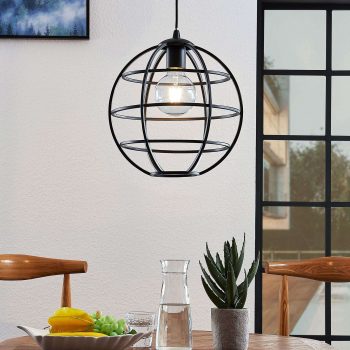 Klietková závesná lampa Bekira, 1 svetlo - Image 2