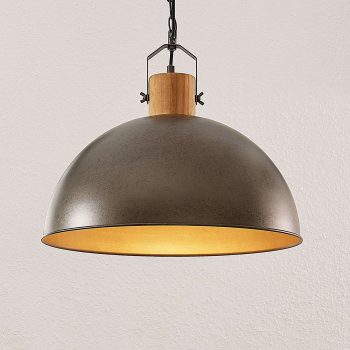 Lindby Holgar závesná lampa kovové tienidlo, 1-pl.