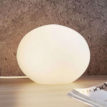 Lindby Tomas sklenená stolná lampa priemer 17,5 cm