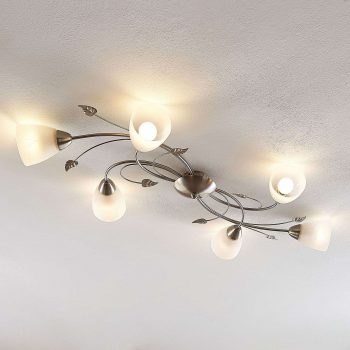 Lindby Yannie stropné LED svietidlo, 6-plameňové