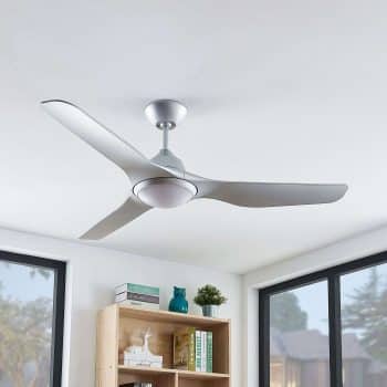 Arcchio Dora LED ventilátor, 5 lopatky, striebro - Image 2