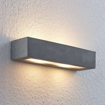 Lindby Nellie betónové nástenné LED svetlo 36 cm