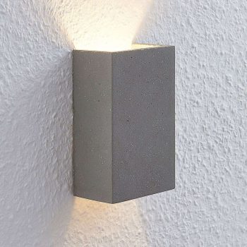 Lindby Albin nástenné LED svietidlo z betónu