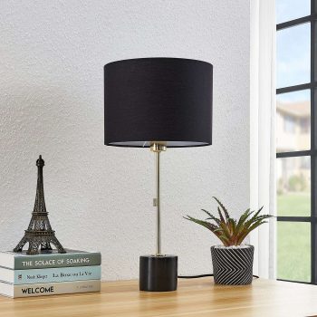 Lindby Josias stolná lampa látkové tienidlo čierna - Image 2