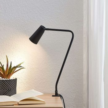 Lucande Angelina upínacia lampa, čierno-zlatá - Image 2