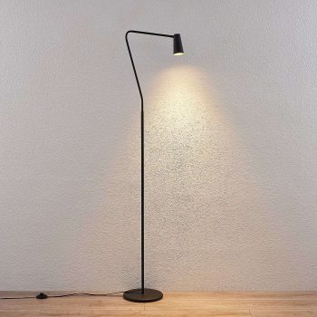 Lucande Angelina stojaca lampa, čierno-zlatá - Image 2
