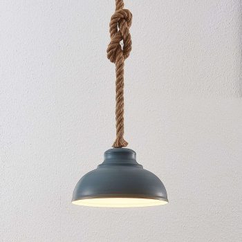 Lindby Chaby závesná lampa vzhľad betón, 1 plameň
