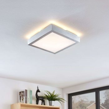 Lindby Margit stropné LED hliník, hranaté, 27 cm - Image 2