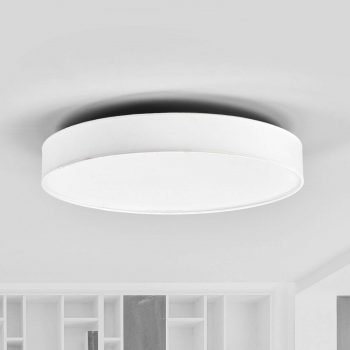 Látkové stropné LED svietidlo Saira 50 cm biele - Image 2