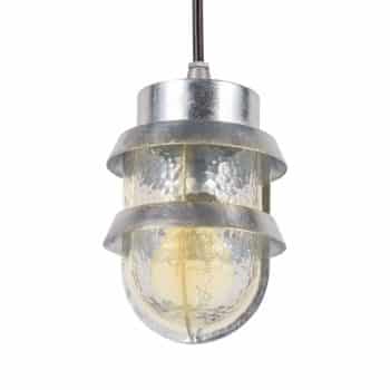 Vonkajšia závesná lampa Alvaro striebro odolná