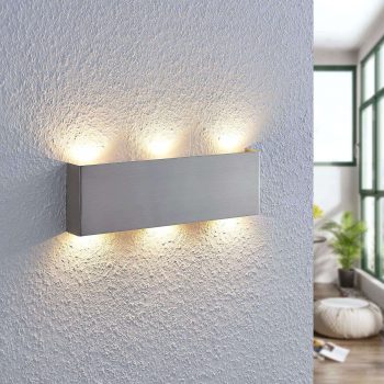 Nástenné LED svetlo Manon nikel satinované 35 cm - Image 2