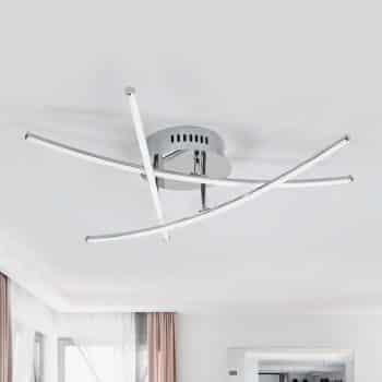 Stropné LED svietidlo Yael chróm 3 tyče - Image 2