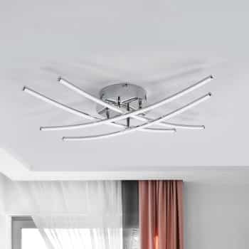 Stropné LED svietidlo Yael chróm 4 tyče - Image 2