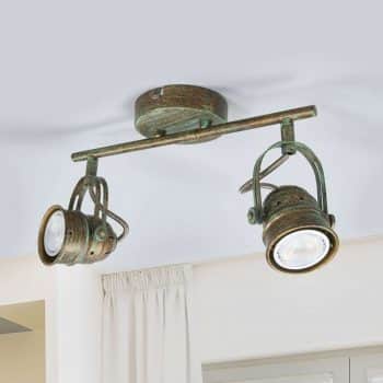 2-plameň LED svetlo Leonor antický vzhľad - Image 2