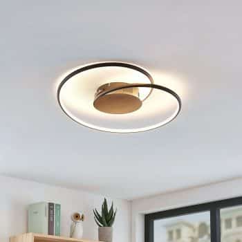 Lindby Joline stropné LED svietidlo, čierne, 45 cm - Image 2