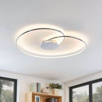 Lindby Joline stropné LED svietidlo, chróm, 90 cm - Image 2