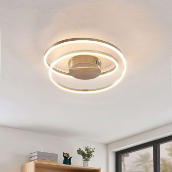Lindby Davian stropné LED stmievateľné, nikel
