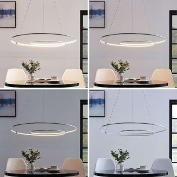 Lindby Lucy závesné LED svietidlo, 90 cm, hliník - Image 2