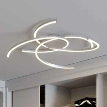 Lindby Katris stropné LED svietidlo, 73 cm, hliník