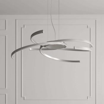 Lindby Katris závesné LED svietidlo, 73 cm, hliník