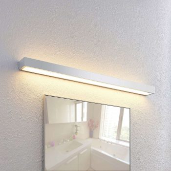 Lindby Layan kúpeľňové nástenné LED, chróm, 90 cm