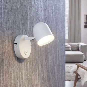 Lindby Ilka LED bodové svetlo vypínač biele 1-pl. - Image 2