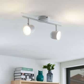Lindby Ilka stropné LED svietidlo biele 2-pl. - Image 2