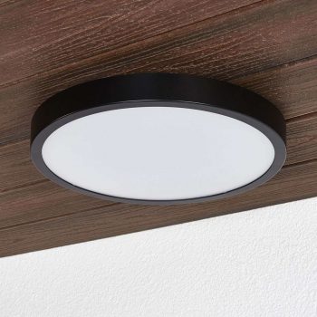 Čierne stropné LED svietidlo Liyan IP54 - Image 2