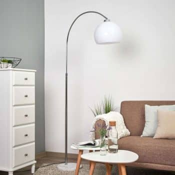 Oblúková lampa Sveri mramor biele tienidlo - Image 2