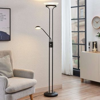 Stropné LED svietidlo Dimitra lampa čítanie čierne