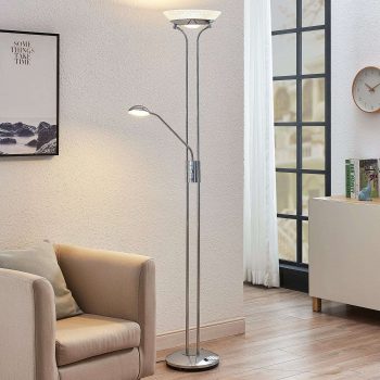 Stropné LED svietidlo Dimitra lampa čítanie chróm
