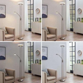 Stropné LED svietidlo Dimitra lampa čítanie nikel - Image 2