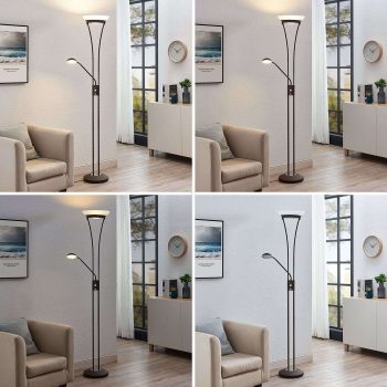 Stropné LED svietidlo Amadou lampa čítanie hrdza - Image 2