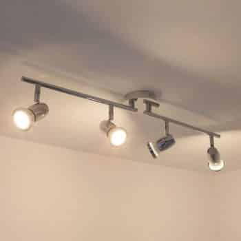 4-plameňové GU10 stropné LED svietidlo Arminius