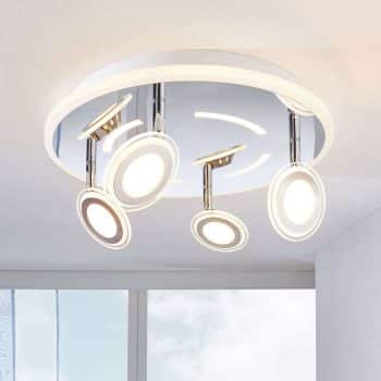 Stropné LED svietidlo Enissa, okrúhle, 4-plameňové - Image 2