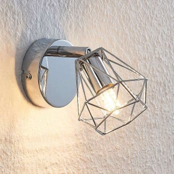 Lindby Giada nástenné LED svetlo tienidlo klietka