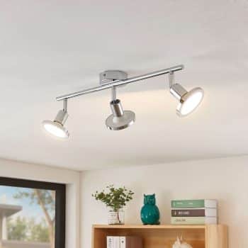 Lindby Ayden stropné LED svietidlo 3-pl. dlhé - Image 2