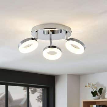Stropné LED svietidlo Ringo, 3-plameňové okrúhle - Image 2