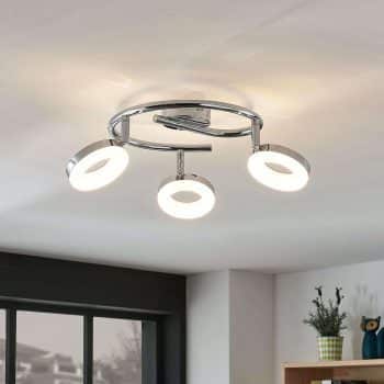 Stropné LED svietidlo Ringo, 3-plameňové špirála - Image 2