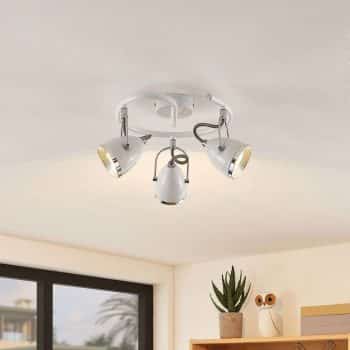 Lindby Jadon stropné LED svietidlo biele 3p 29,7cm - Image 2