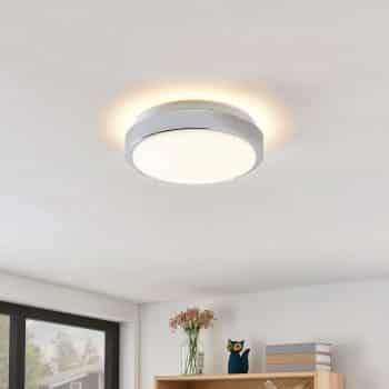 Lindby Camille stropné LED snímač Ø 26 cm chróm - Image 2