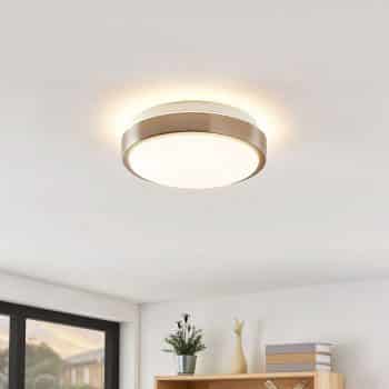 Lindby Camille stropné LED, snímač, Ø 26 cm nikel - Image 2